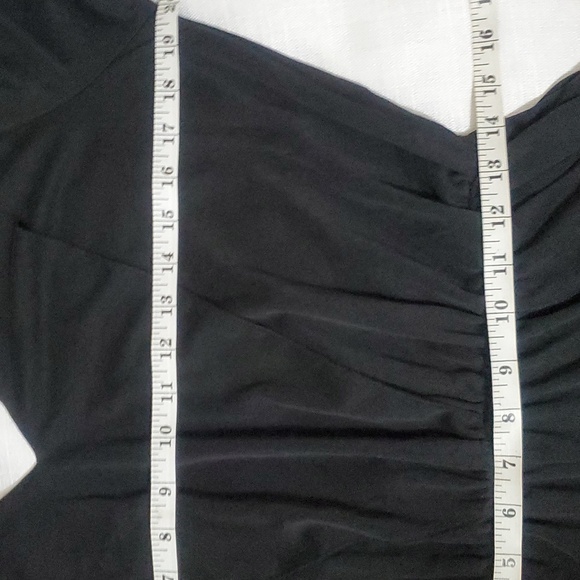 Free People Jumpsuit Black Cold Shoulder Belt V-Neck Wide Leg Size M - Picture 11 of 12